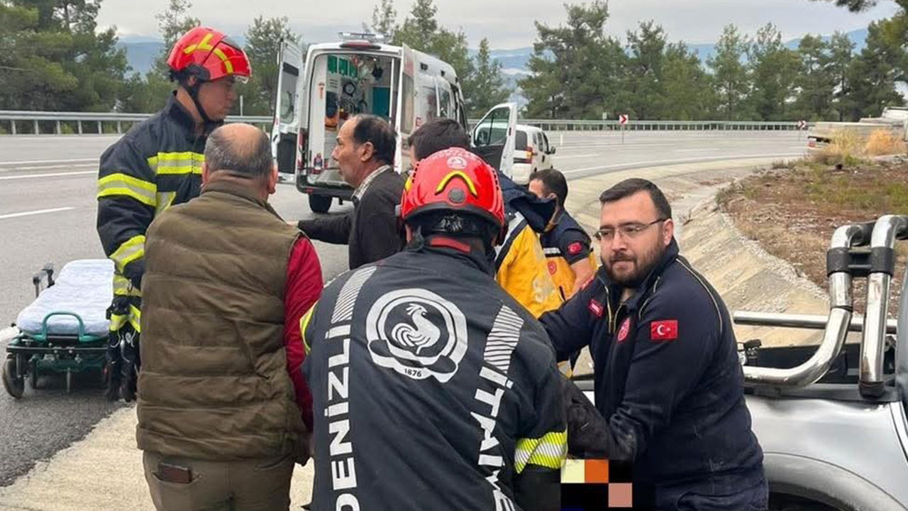 Yoldan çıkan araç ağaca çarptı; 1 ölü, 1 yaralı