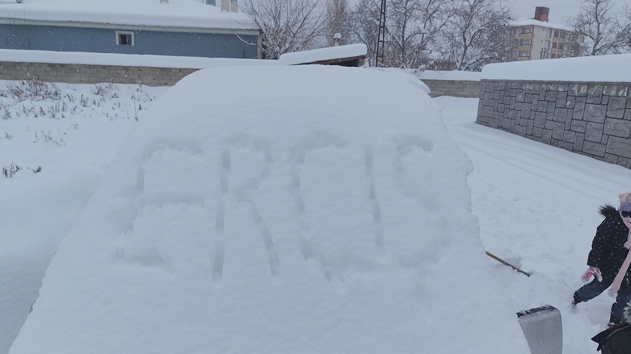 Erciş’te yoğun kar yağışı hayatı felç etti