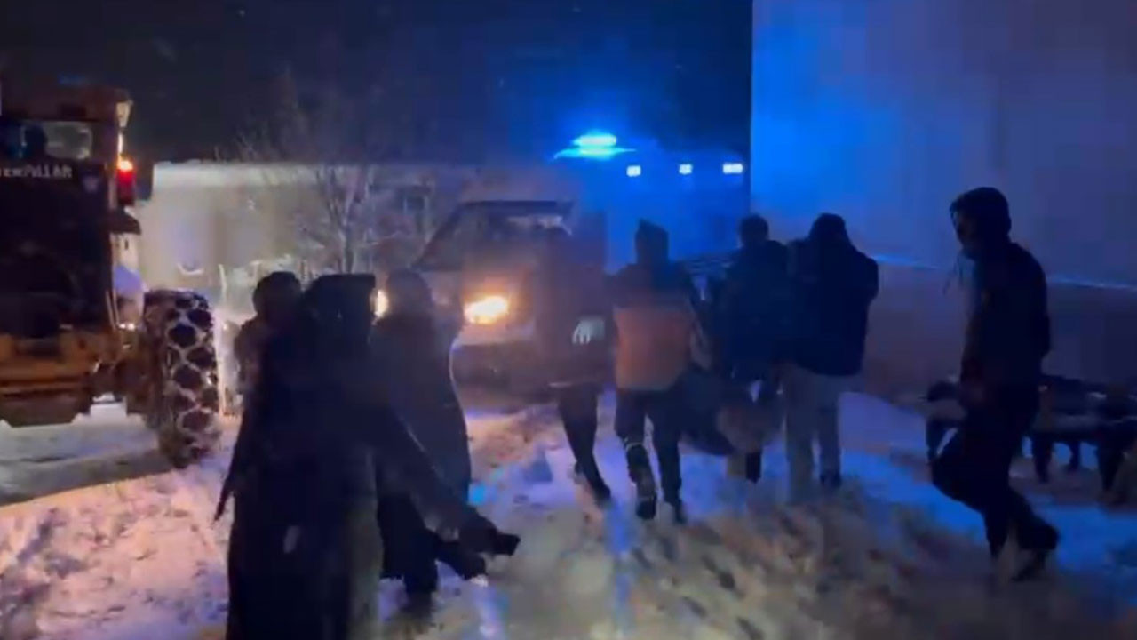 Sancısı tutan hamile kadın için ekipler seferber oldu