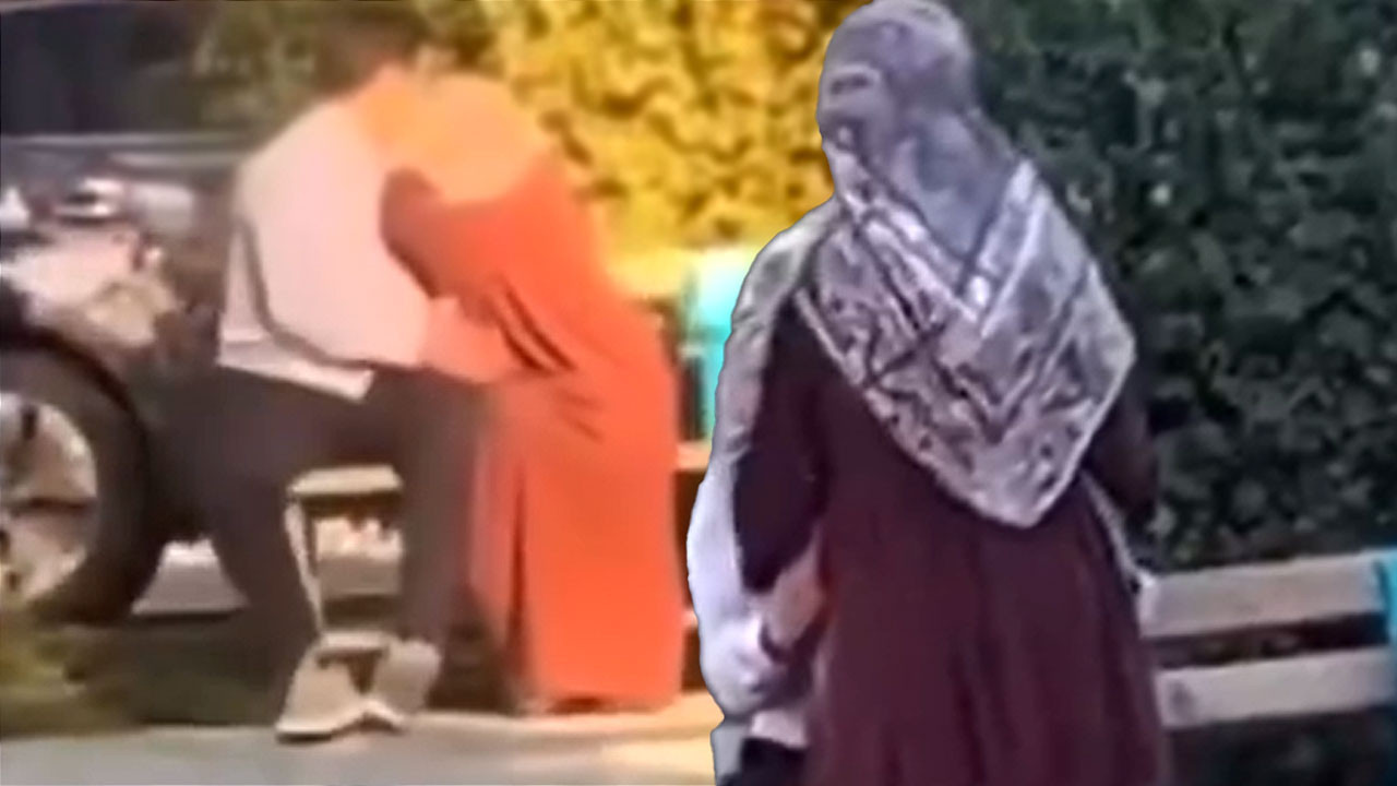 Sokak ortasında rezalet görüntüler! Kimseyi umursamadan devam ettiler