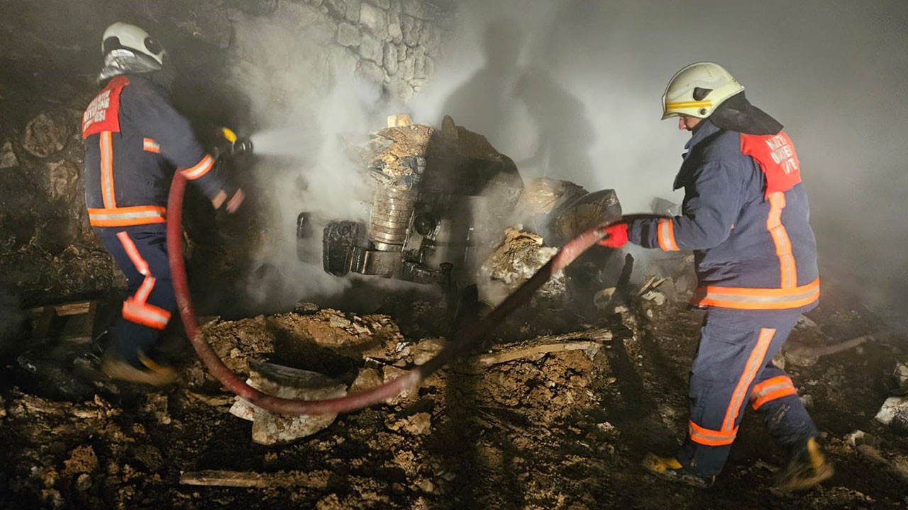 Malatya'da ev yangını