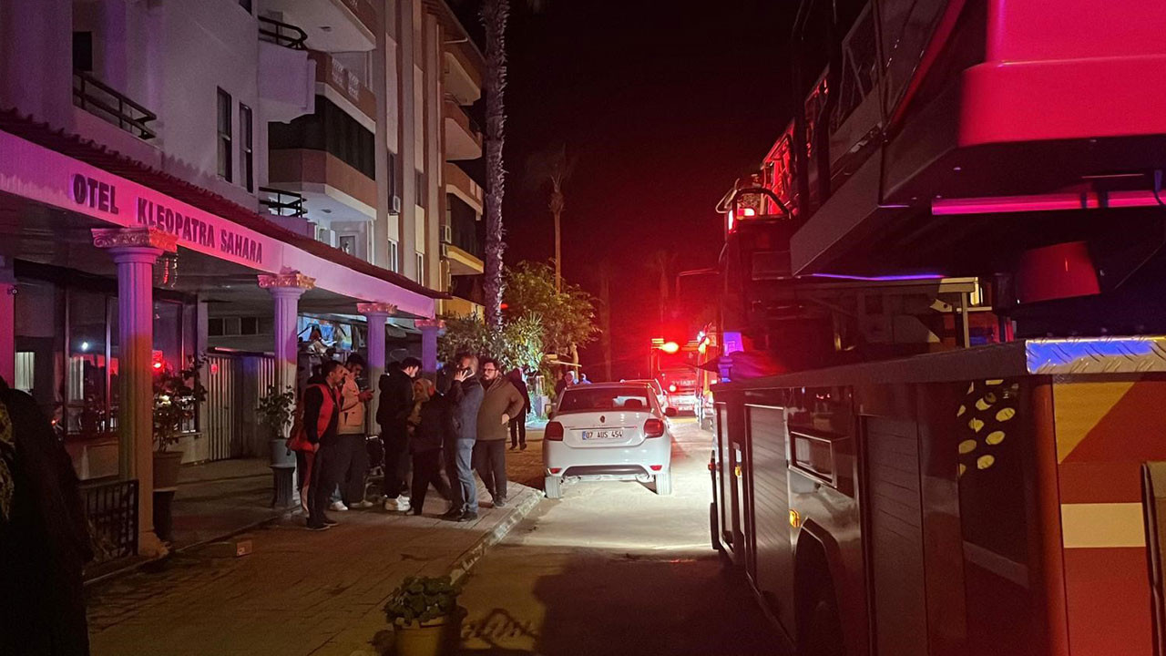 Animasyoncuların kaldığı personel lojmanında yangın paniği