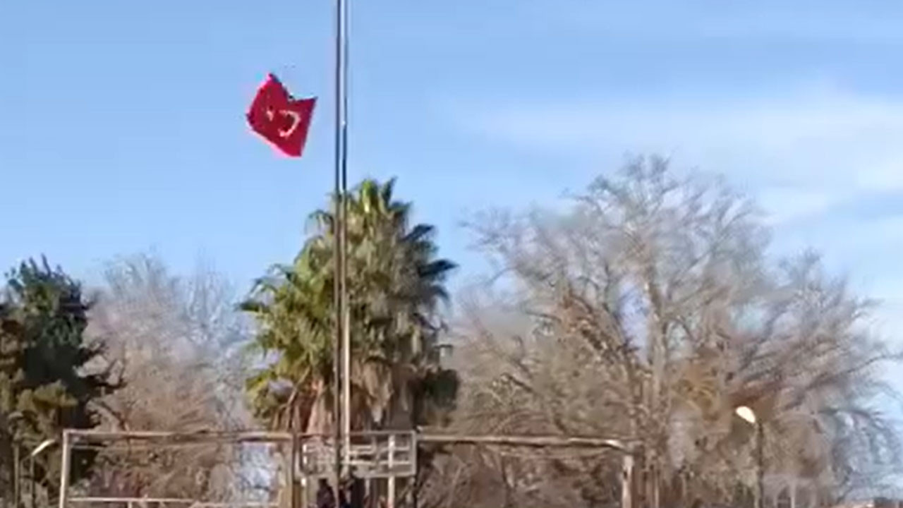 Nusaybin sınırında provokasyon! Türk bayrağını indirdiler