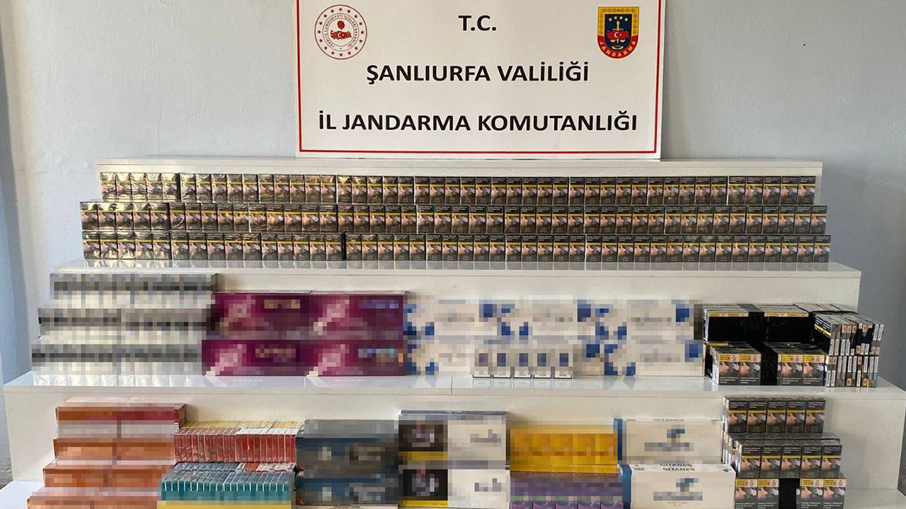 Şanlıurfa’da 9 bin 440 paket gümrük kaçağı sigara ele geçirildi