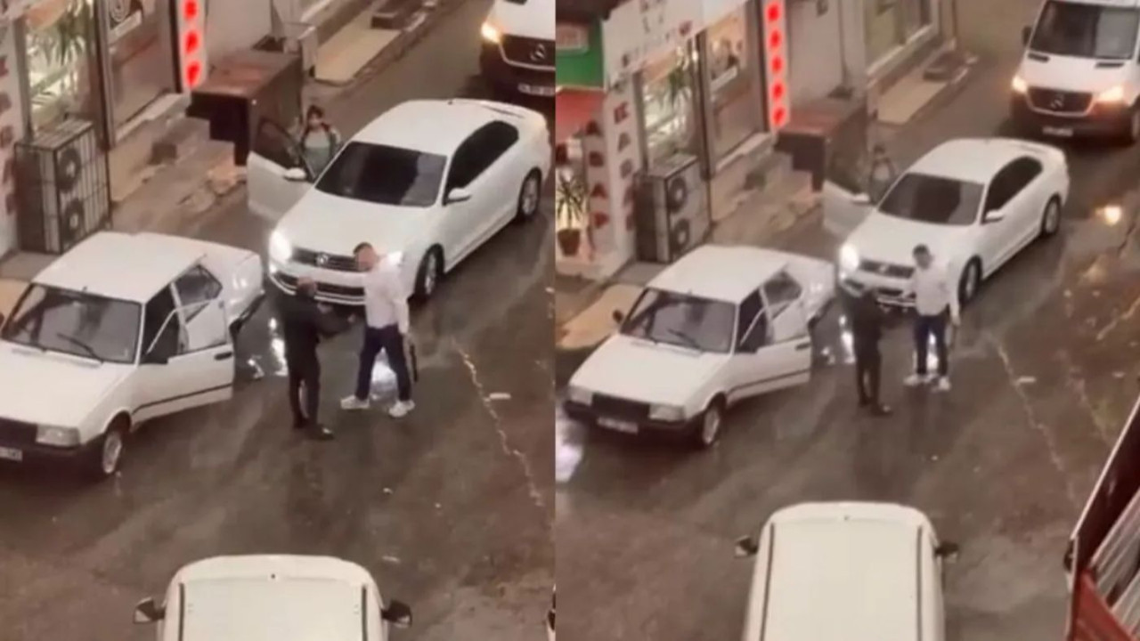 Demir sopayla darp etti, döner bıçağıyla kovaladı!