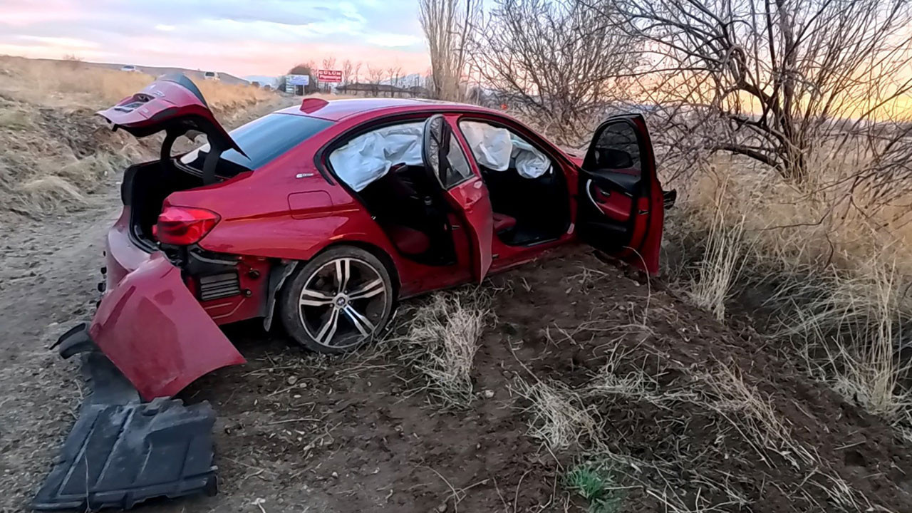 Aksaray’da otomobil şarampole düştü: 3 yaralı