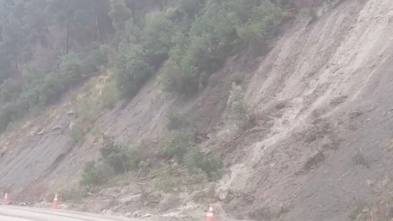 Kastamonu’da yağışların ardından heyelanlar meydana geldi