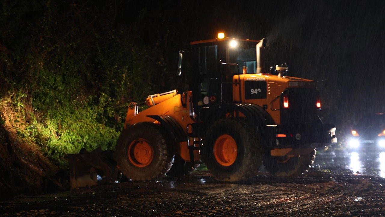 Ordu'da sağanak sonrası heyelanlar meydana geldi