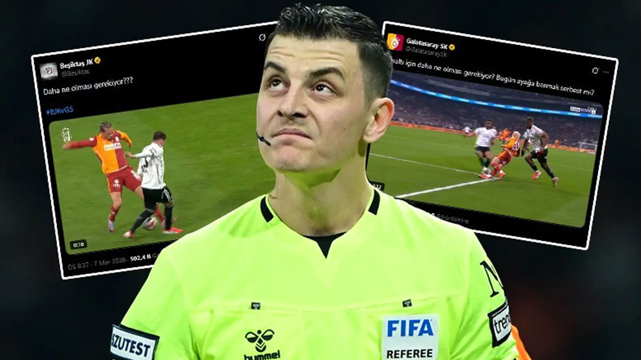 Beşiktaş paylaştı, Galatasaray'dan cevap geldi. Derbi oynanırken tansiyon fırladı