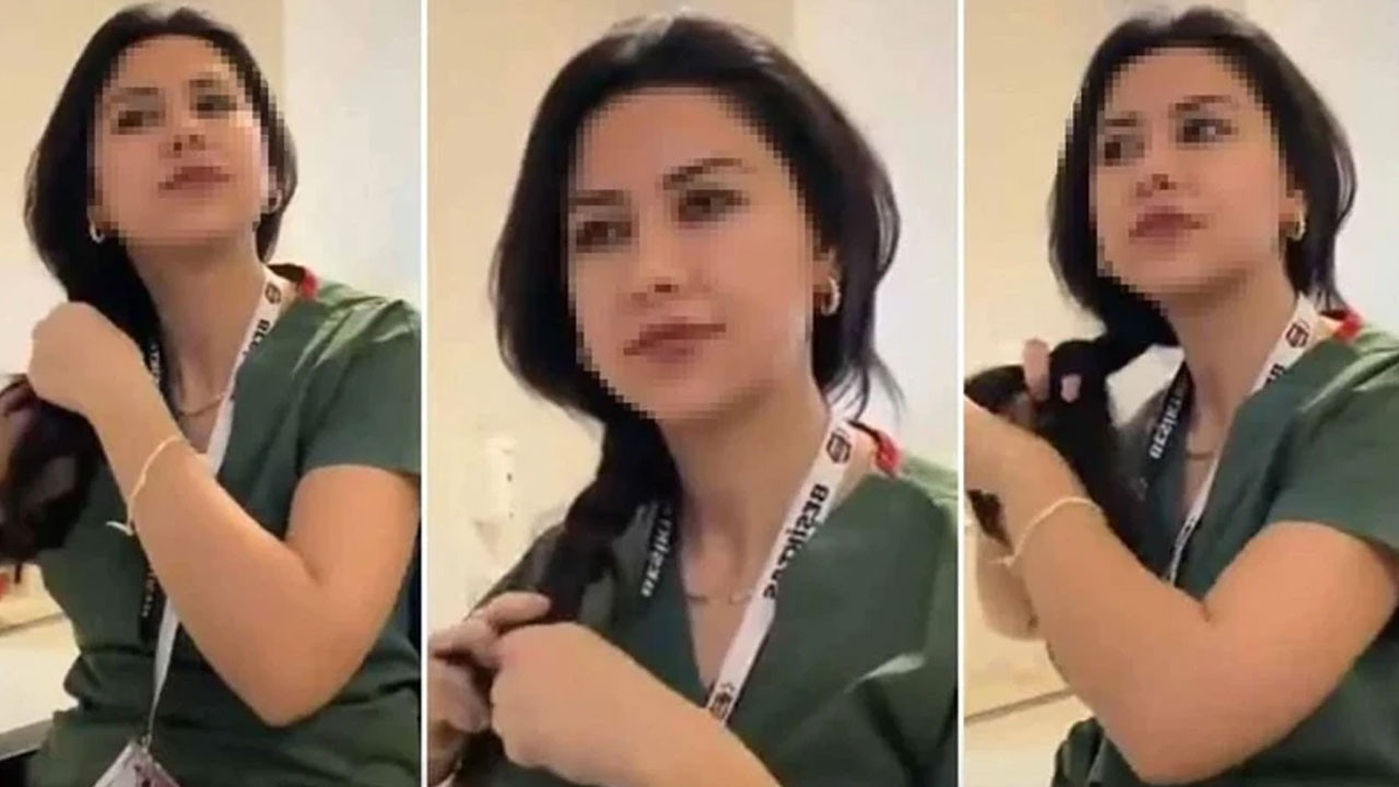 'Saç örme' videosu nedeniyle görevden uzaklaştırılmıştı! Eski hemşire bakın nerede ortaya çıktı