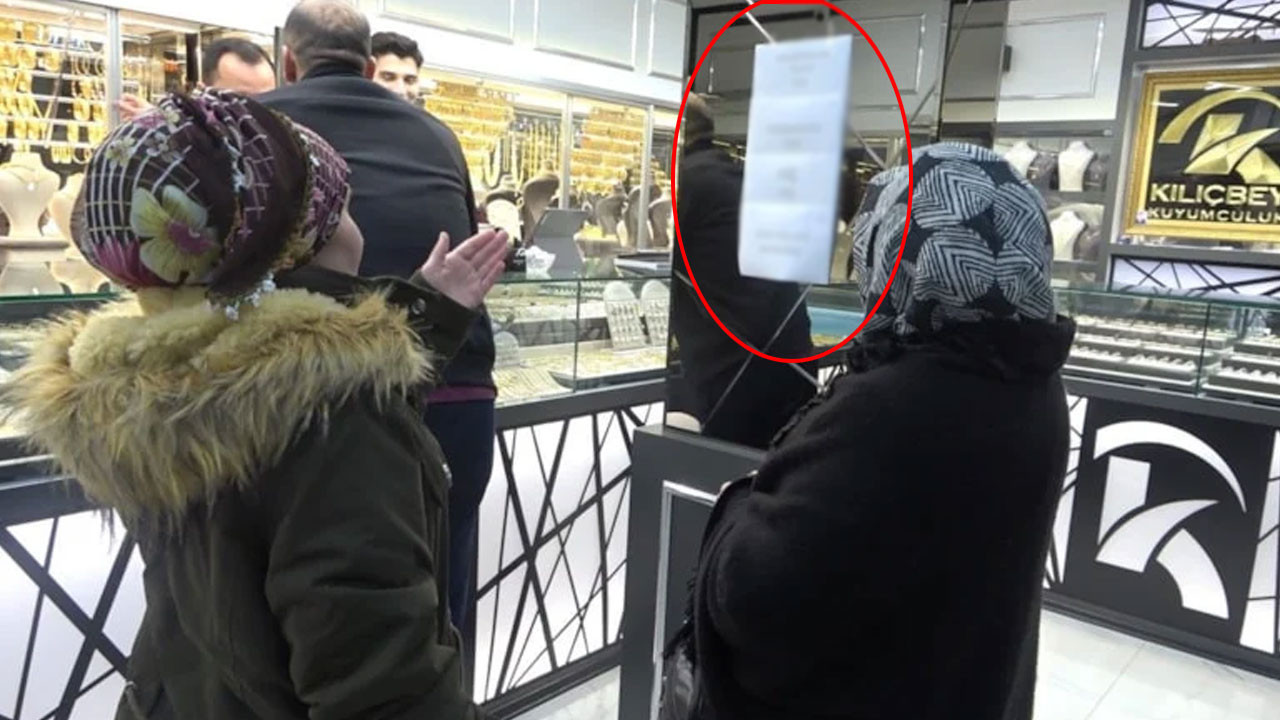 Kuyumcunun kapıya astığı yazı şaşkınlık yarattı! İzdiham çözümünü böyle buldu