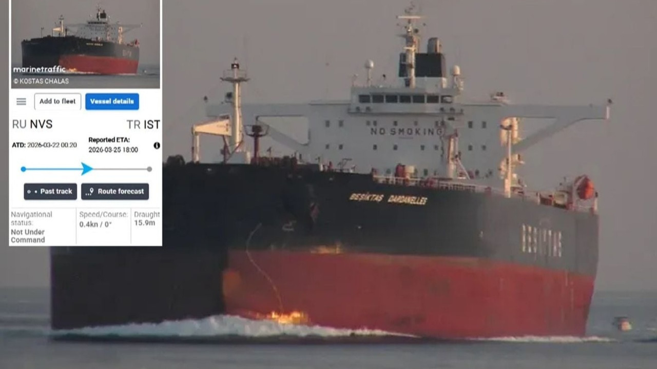 140 bin ton petrol yüklü Türk tankerine dron isabet etti