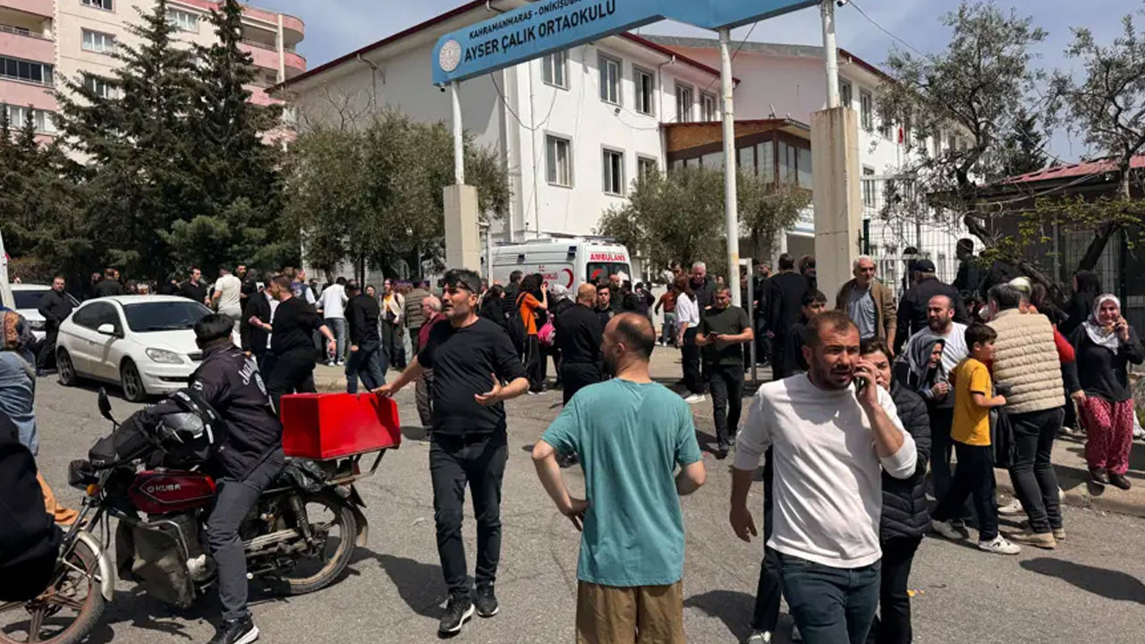 Kahramanmaraş'ta okula silahlı saldırı: İşte olay yerinden ilk görüntüler!