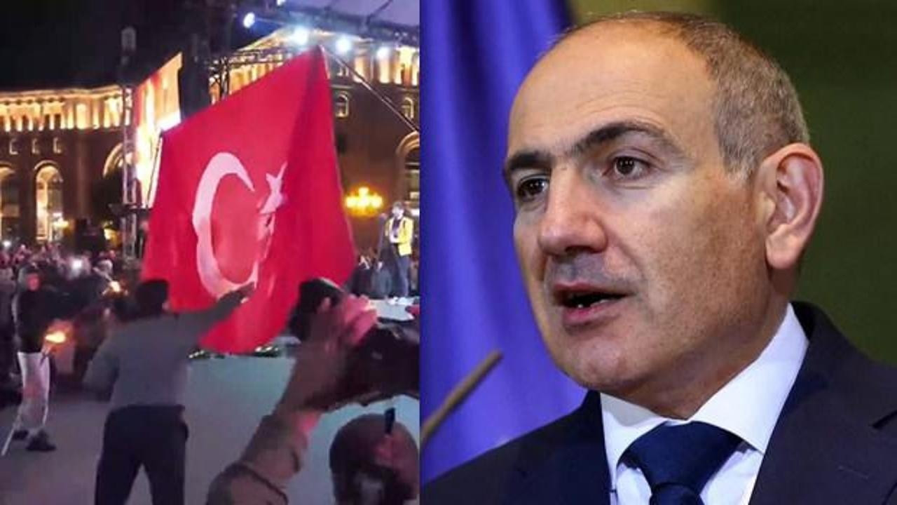 Ermenistan'da bayrağımıza alçak saldırı! Paşinyan'dan açıklama var...