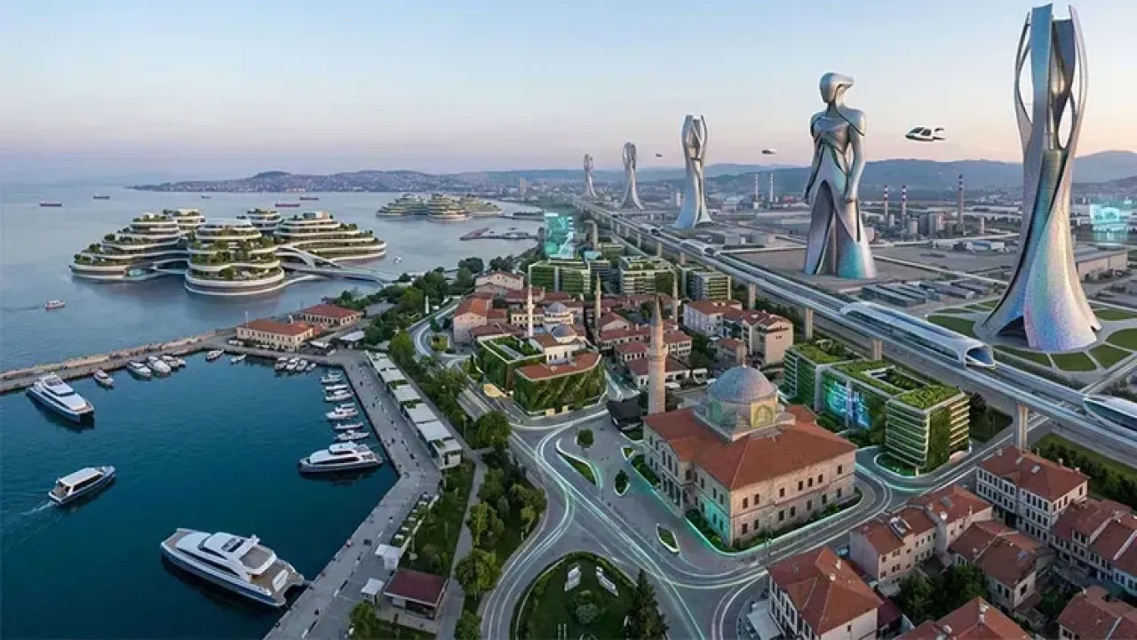 Gelecekten geliyoruz: Yapay zekaya göre 100 yıl sonra İstanbul bakın nasıl olacak?