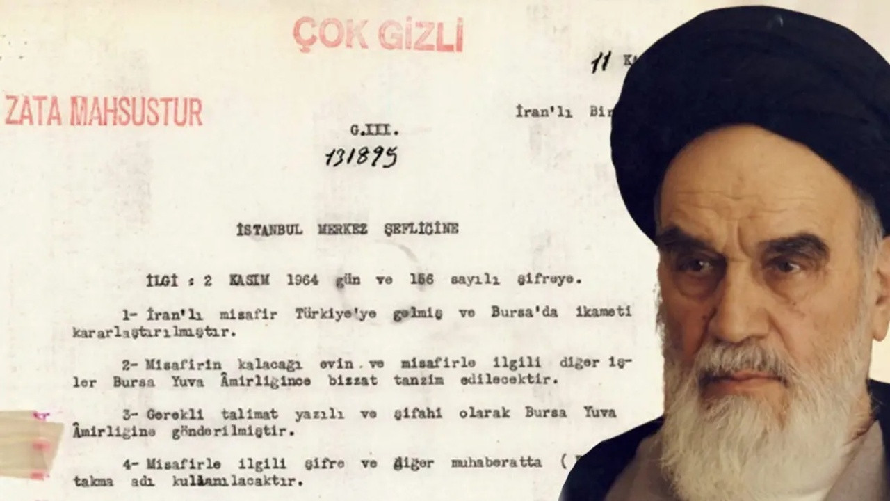 MİT, Humeyni'nin Türkiye'de yaşadığı belgeyi paylaştı: "Çok gizli" notuyla gönderilmiş