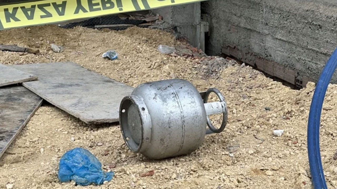 Kastamonu'da inşaatta işçinin kafasına mutfak tüpü düştü