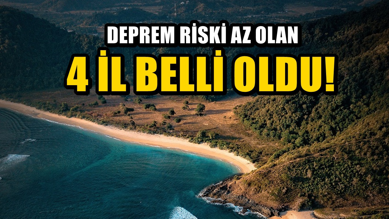 Deprem riski çok daha düşük olan 4 il belli oldu: Büyük fay hatlarından uzakta bulunuyorlar