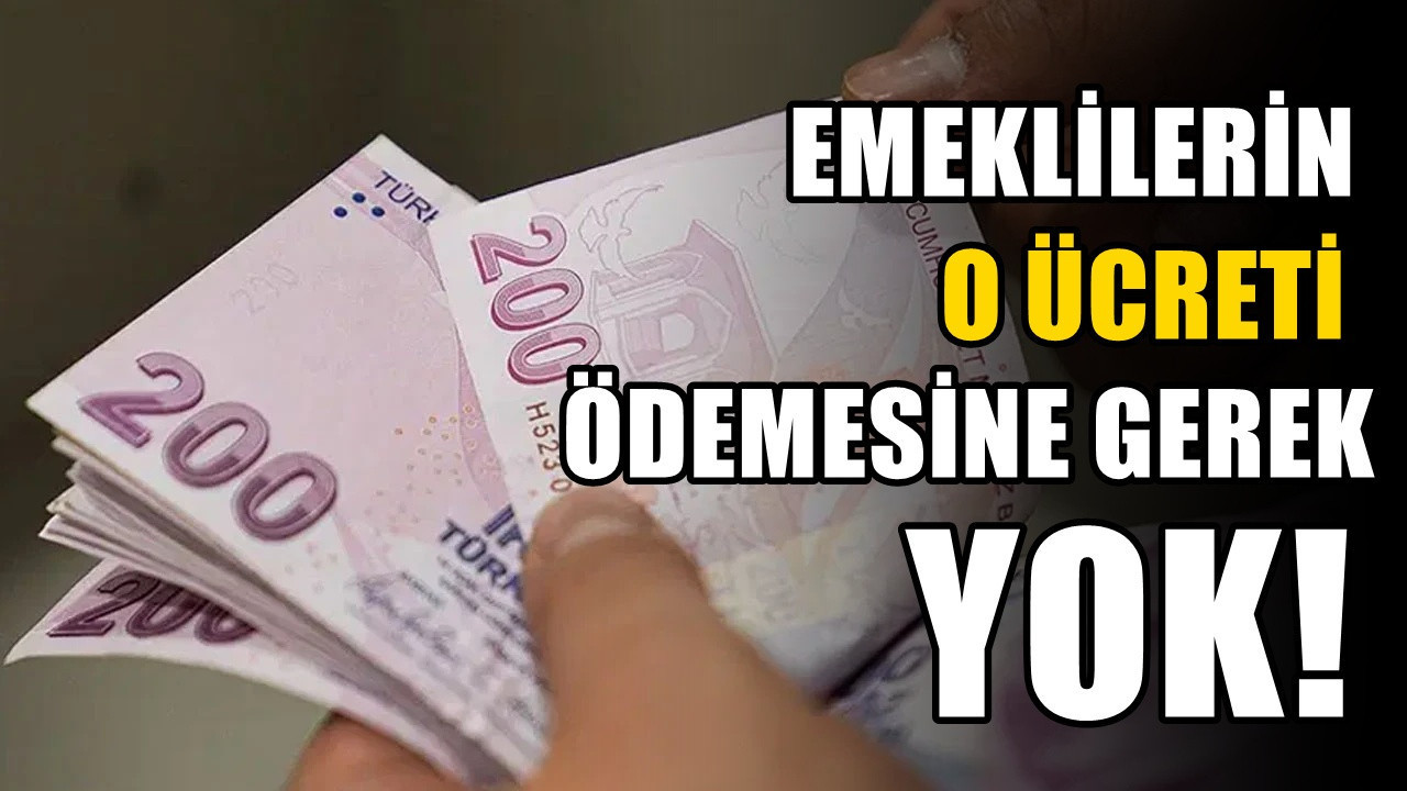 Emeklilerin bilmediği muafiyet! O ödemeyi yapmanıza gerek yok