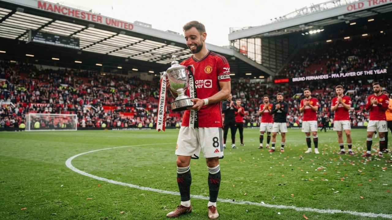 İngiltere'de yılın futbolcusu Bruno Fernandes!