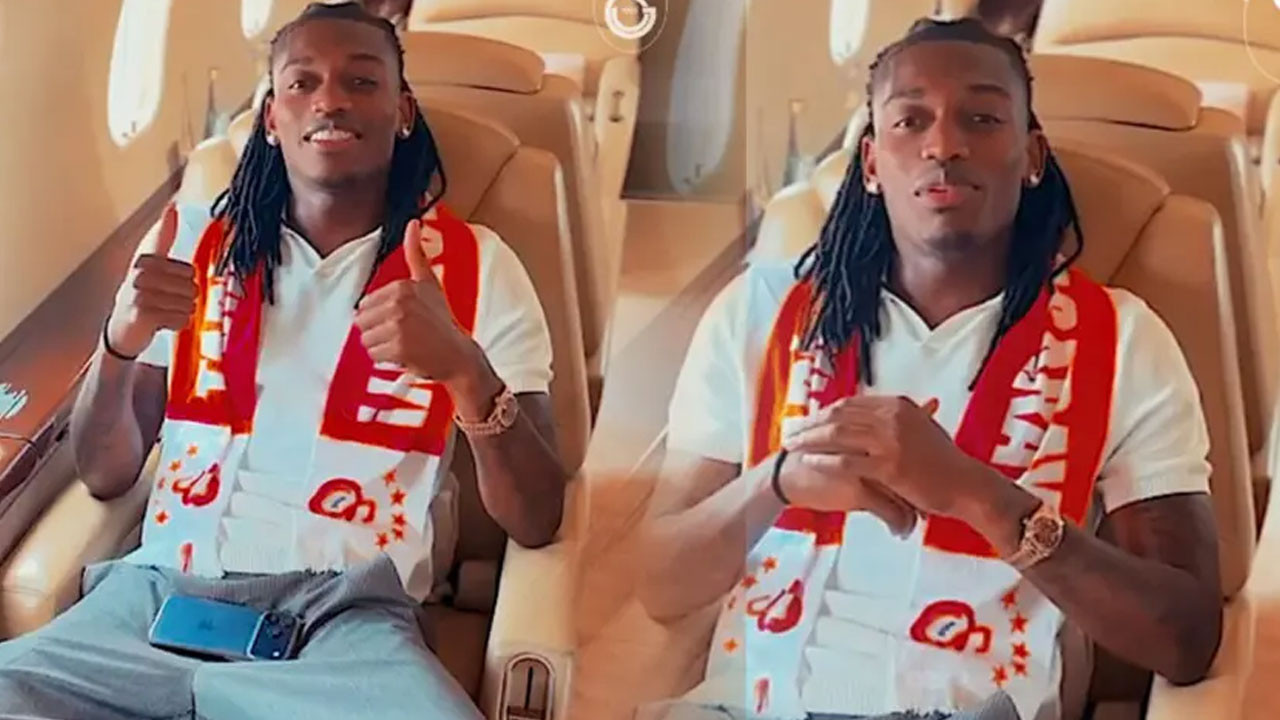 Rafael Leao İstanbul'a indi! Galatasaray taraftarına ilk mesaj