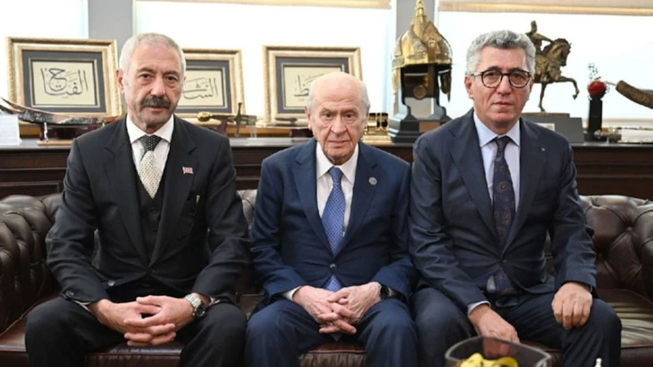 Devlet Bahçeli, Sarallar ve Şahinler aileleriyle buluştu