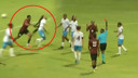 Futbol dünyası bu olayı konuşuyor! Uzun saçlarıyla rakibe 2 kırmızı kart aldırdı