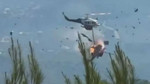 Yunanistan'da helikopterler havada çarpıştı