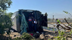 Kayseri'de yolcu otobüsü devrildi: Çok sayıda yaralı var