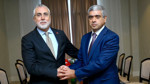 Işıkhan ve Aliyev, Azerbaycan'daki forum kapsamında görüştü
