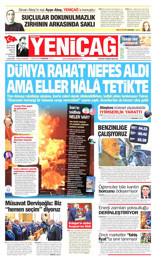 Yeniçağ Gazetesi Manşeti