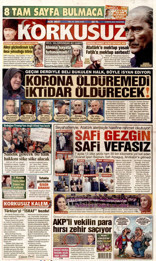 Korkusuz Gazetesi Manşeti