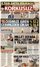 Korkusuz Gazetesi Manşeti