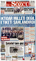 Sözcü Gazetesi Manşeti