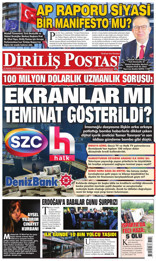 Diriliş Postası Gazetesi Manşeti