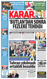 Karar Gazetesi Manşeti