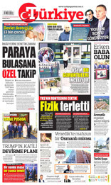 Türkiye Gazetesi Manşeti