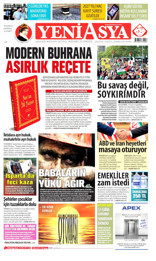 Yeni Asya Gazetesi Manşeti