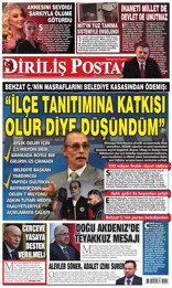 Diriliş Postası Gazetesi Manşeti