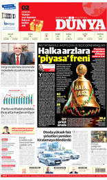 Dünya Gazetesi Manşeti