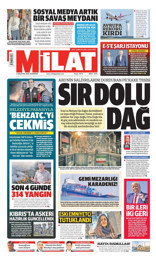 Milat Gazetesi Manşeti