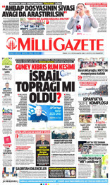 Milli Gazete Manşeti