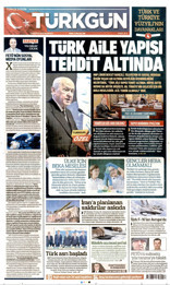 Türkgün Gazetesi Manşeti