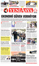 Yeni Asya Gazetesi Manşeti