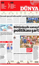 Dünya Gazetesi Manşeti