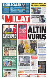 Milat Gazetesi Manşeti