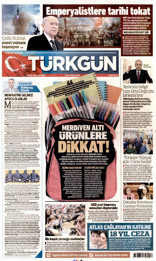 Türkgün Gazetesi Manşeti