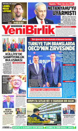Yeni Birlik Gazetesi Manşeti