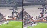 Beşiktaş maçının ardından sahada olay çıktı! Futbolcular yeniden zemine çıkmak zorunda kaldı
