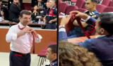 Mahkemeye damga vuran an! Ekrem İmamoğlu kravatını çıkarıp Özgür Çelik'e attı